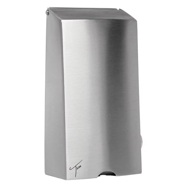 TICRA 1000ml Manual Refillable Hand Soap/Sanitiser Dispenser (STAINLESS STEEL) (VANDAL RESISTANT) (CHOOSE FROM 3 PUMP OPTIONS)