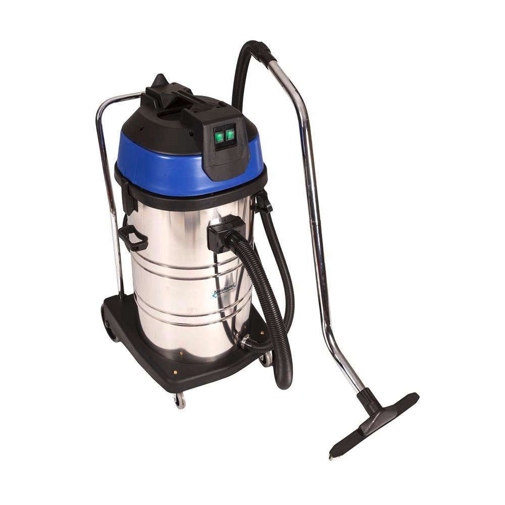 KINGFISHER Stainless Steel Vacuum 80L (WET & DRY) (2-Motor)