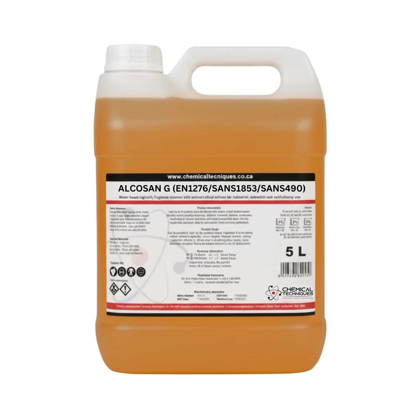 Alkosan G Food-Grade Hand Sanitiser Gel 5L (PROFESSIONAL RANGE - EN1276 / SANS1853 & SANS490 Certified)