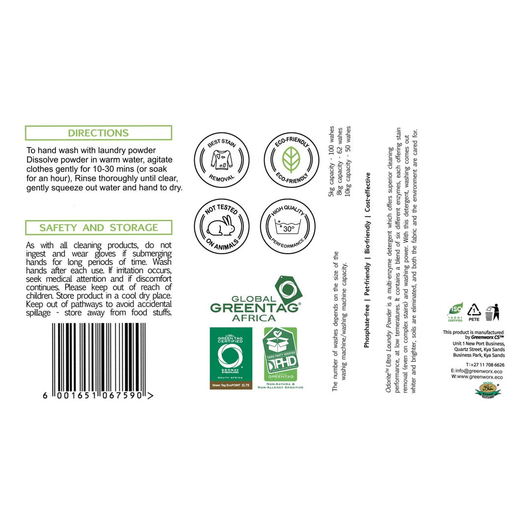 Odorite Ultra Laundry Powder 2.5kg