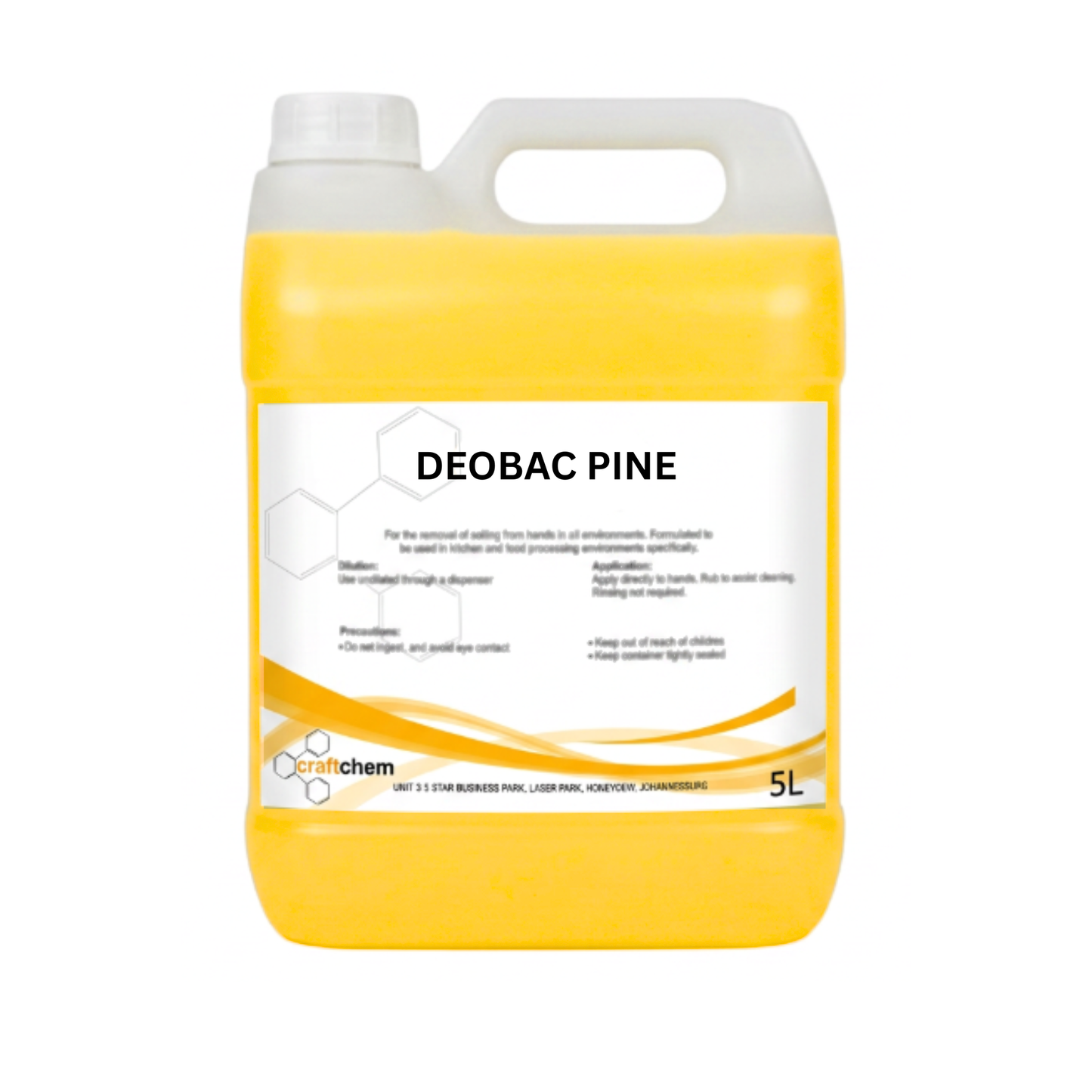 DeoBAC Concentrated Pine Disinfectant & Deodoriser 5L (PROFESSIONAL RANGE)