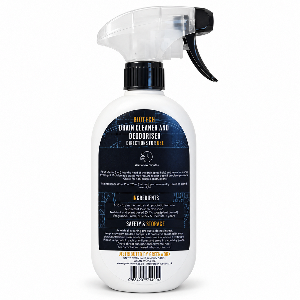 Bio Tech Drain Cleaner & Deodoriser 500ml