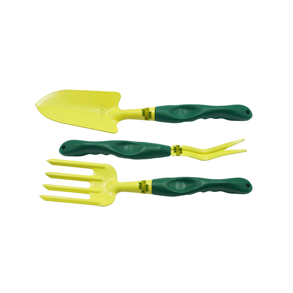 LASHER 3-Piece Garden Hand Tool Set (LONG POLY HANDLE)