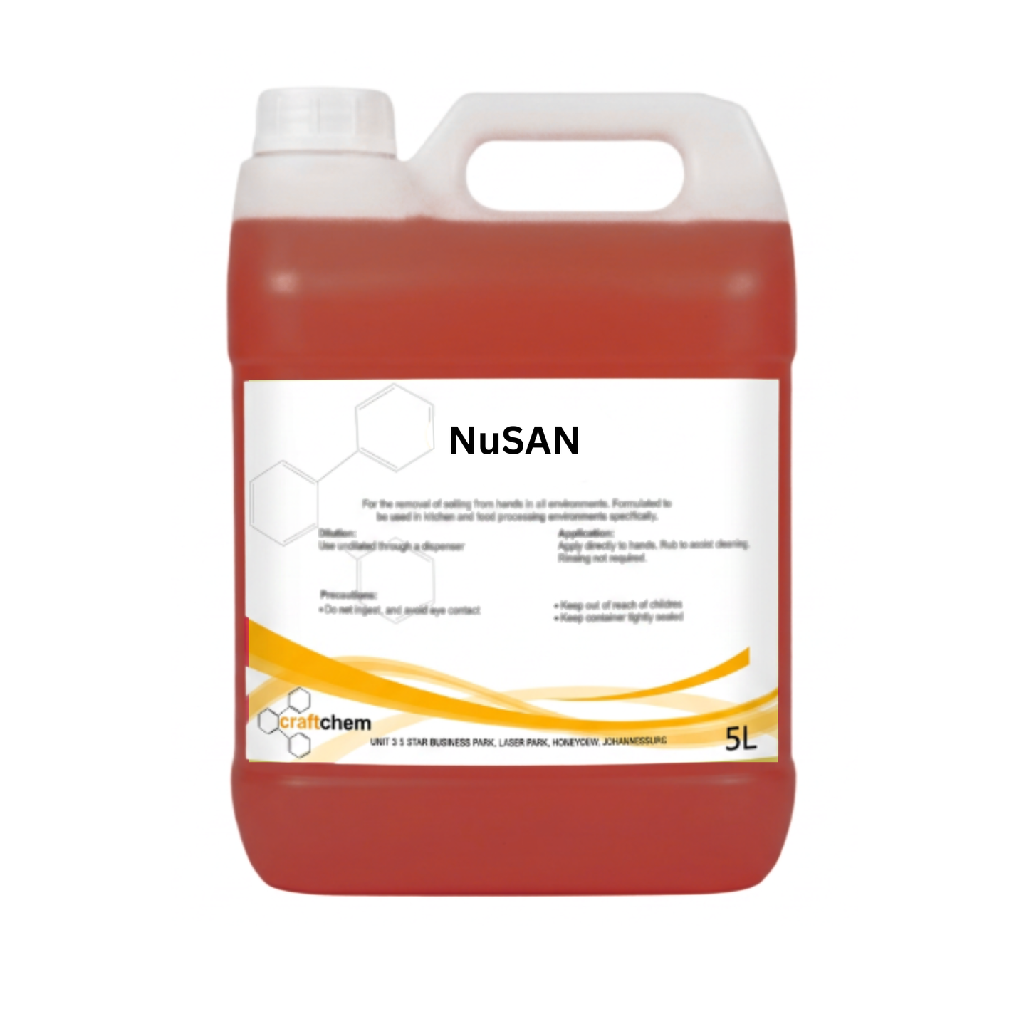 NuSAN Powerful Surface Sanitiser & Rapid Disinfectant 5L (PROFESSIONAL RANGE)