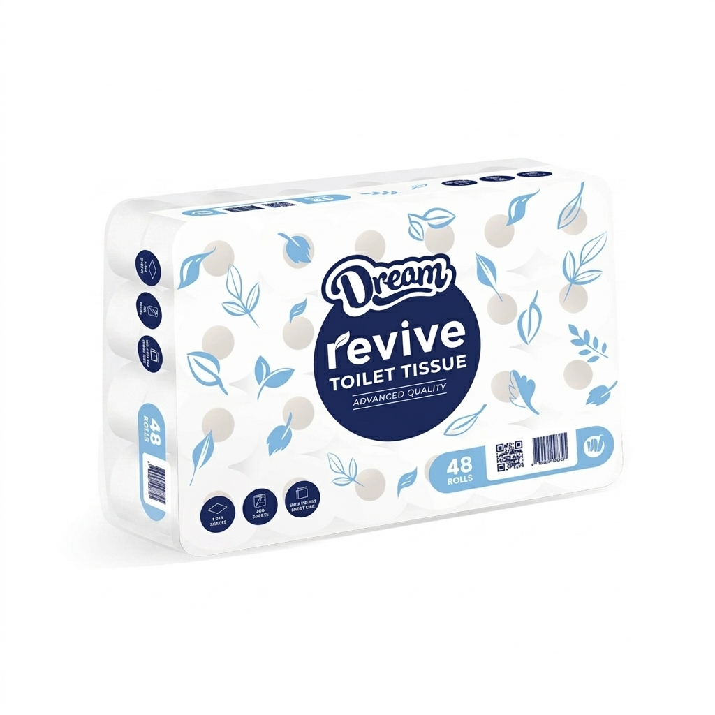Revive SUPERIOR Single Ply Toilet Tissue (Pack of 48)