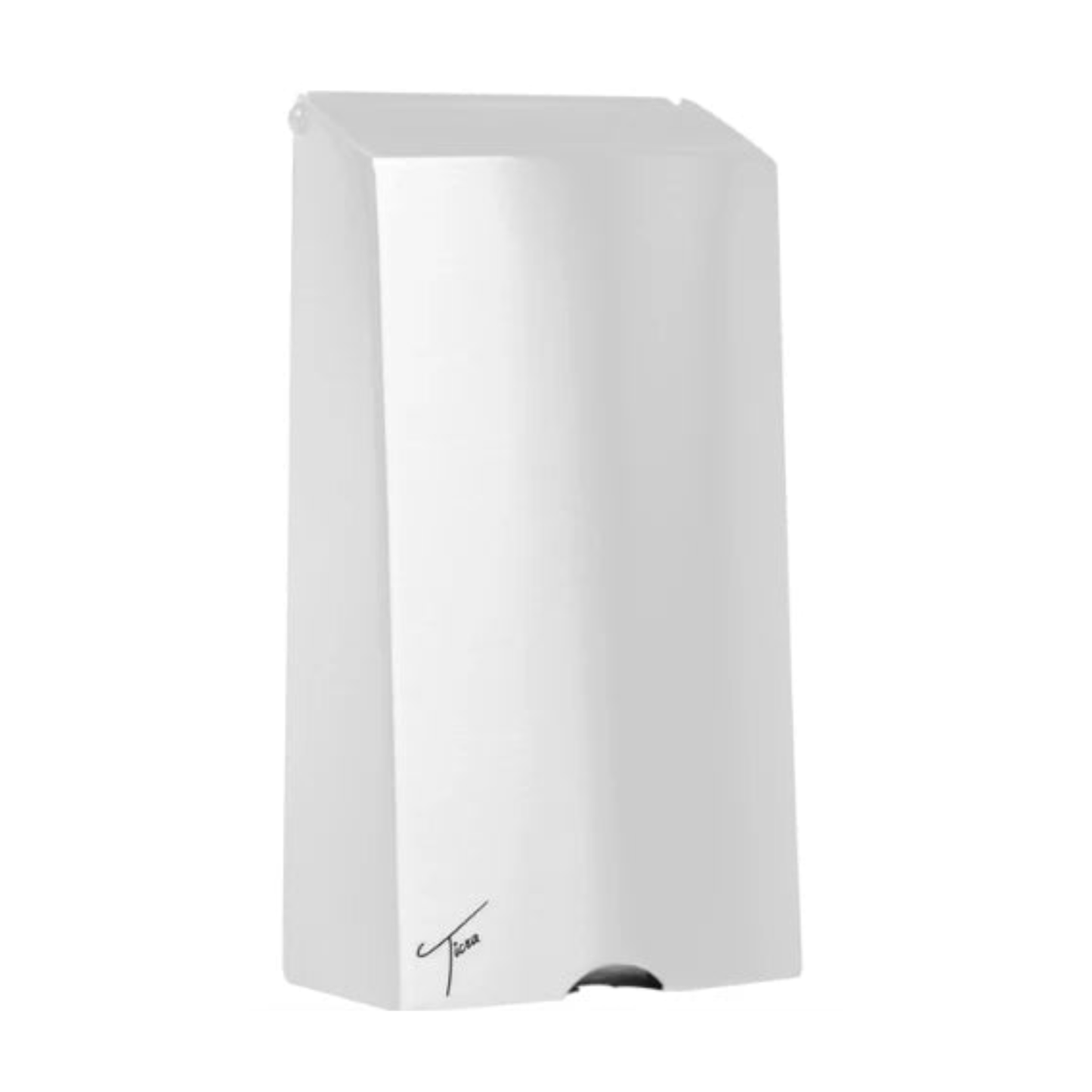 TICRA Pure White 1000ml Manual Refillable Hand Soap/Sanitiser Dispenser (MILD STEEL) (VANDAL RESISTANT) (CHOOSE FROM 3 PUMP OPTIONS)