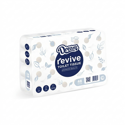Revive SUPERIOR Single Ply Toilet Tissue (Pack of 48)