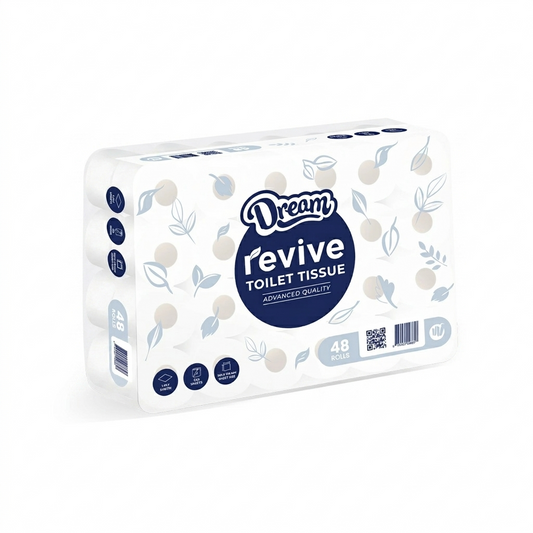 Revive SUPERIOR Single Ply Toilet Tissue (Pack of 48)