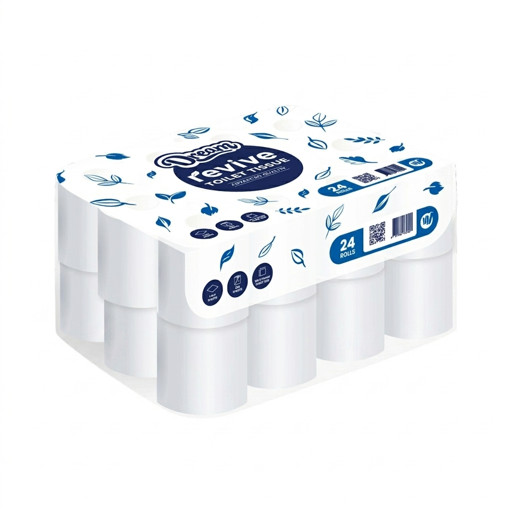 Revive SUPERIOR Single Ply Toilet Tissue (Pack of 24)