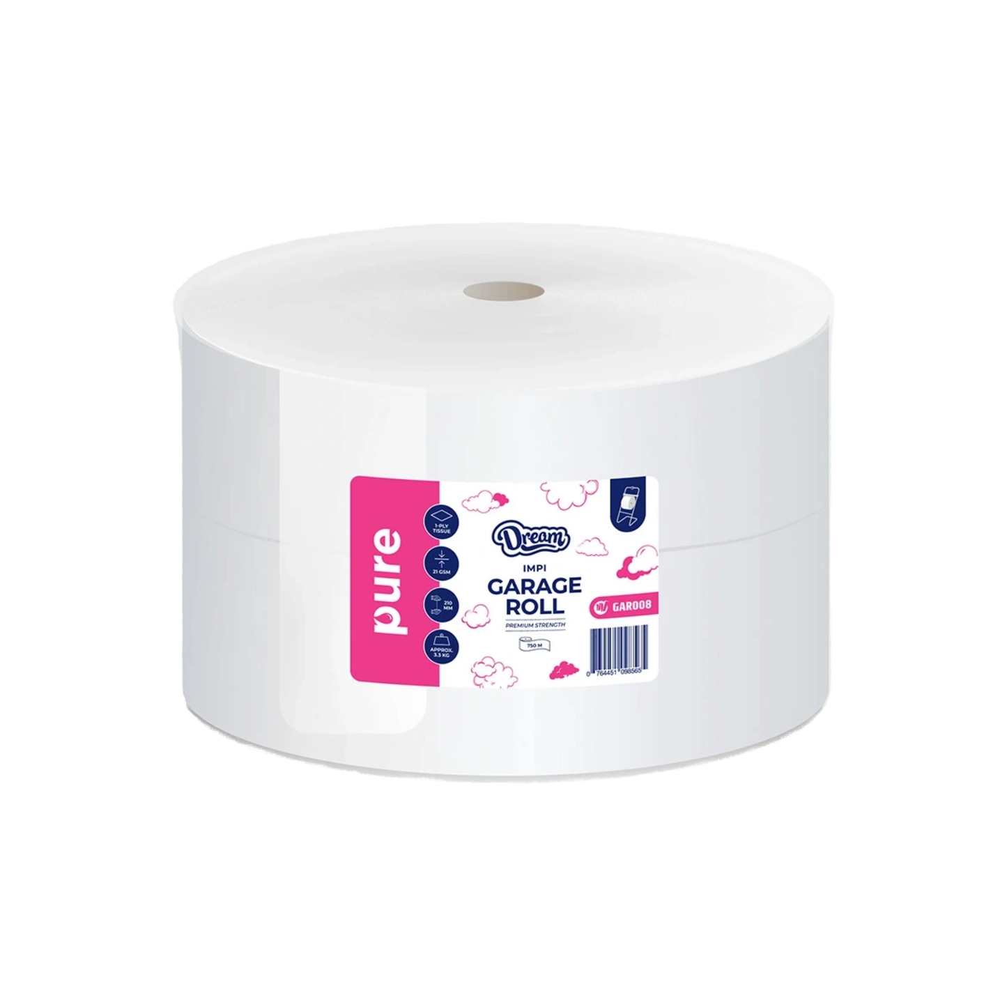 Dream PURE Garage Rolls (FIT ON WALL- & FLOOR STAND)