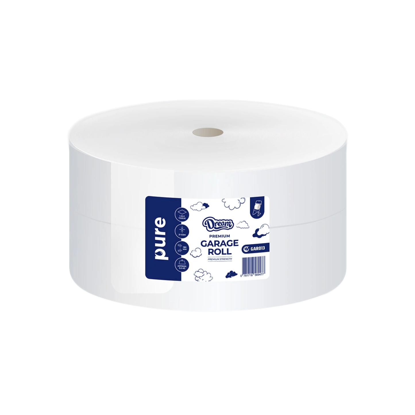 Dream PURE Garage Rolls (FIT ON WALL- & FLOOR STAND)