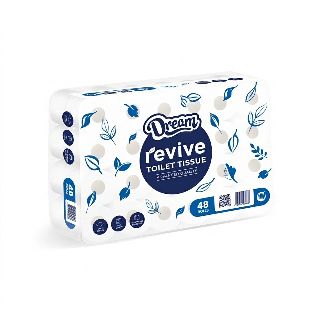 Revive SUPERIOR Single Ply Toilet Tissue (Pack of 48)