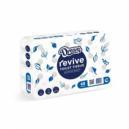 Revive SUPERIOR Single Ply Toilet Tissue (Pack of 48)