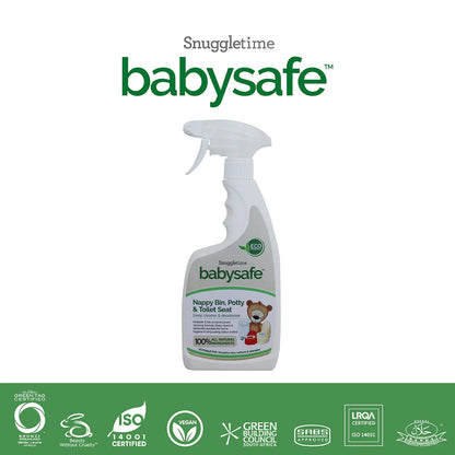 Babysafe Nappy Bin, Potty & Toilet Seat Deep Cleaner & Deodoriser 500ml