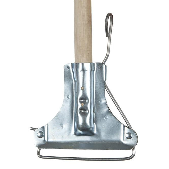 Fan Mop 1.5m Wooden Handle - PINE c/w Metal Holder