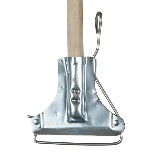 Fan Mop 1.5m Wooden Handle - PINE c/w Metal Holder