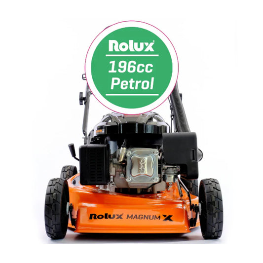 Rolux Magnum X Loncin PETROL 196cc Lawnmower (SUPPLIED WITH ROLUX 4-STROKE OIL 500ML)
