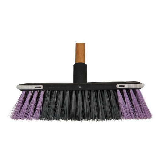 Arrow Plastic Back SCREW FIT FLAGGED Broom Complete (SOFT BRISTLE)