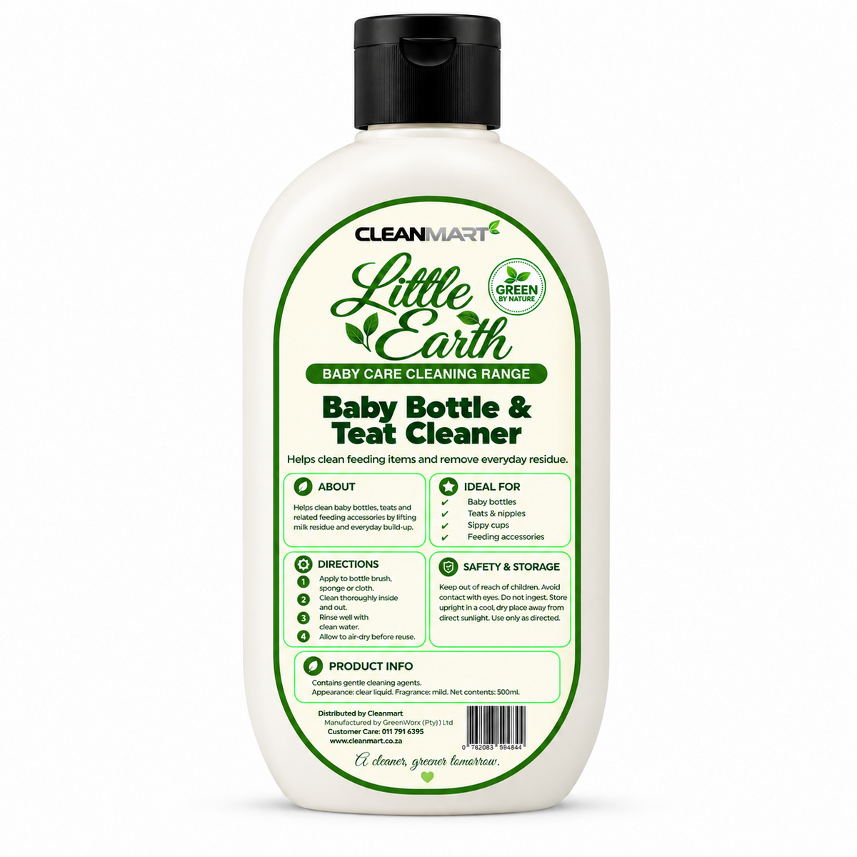 Little Earth  Baby Bottle & Teat Cleaner 500ml