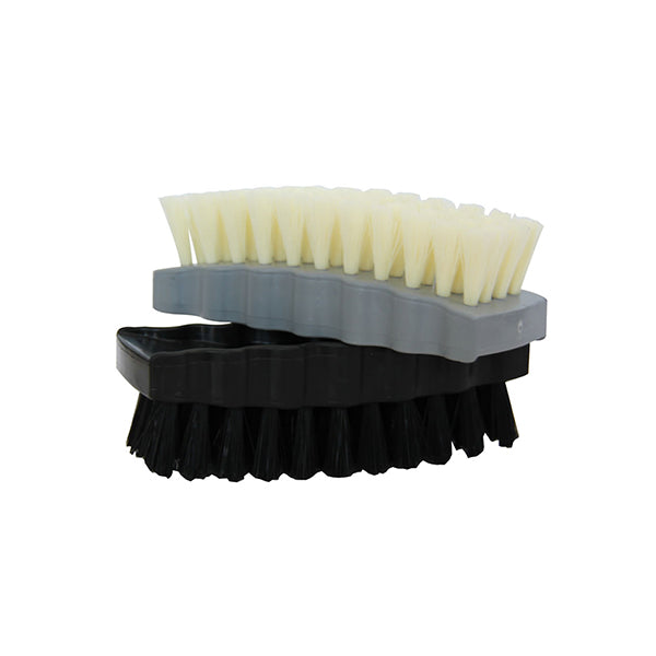 Arrow Shoe Brush (Plastic Back - 4 Row Bristles)
