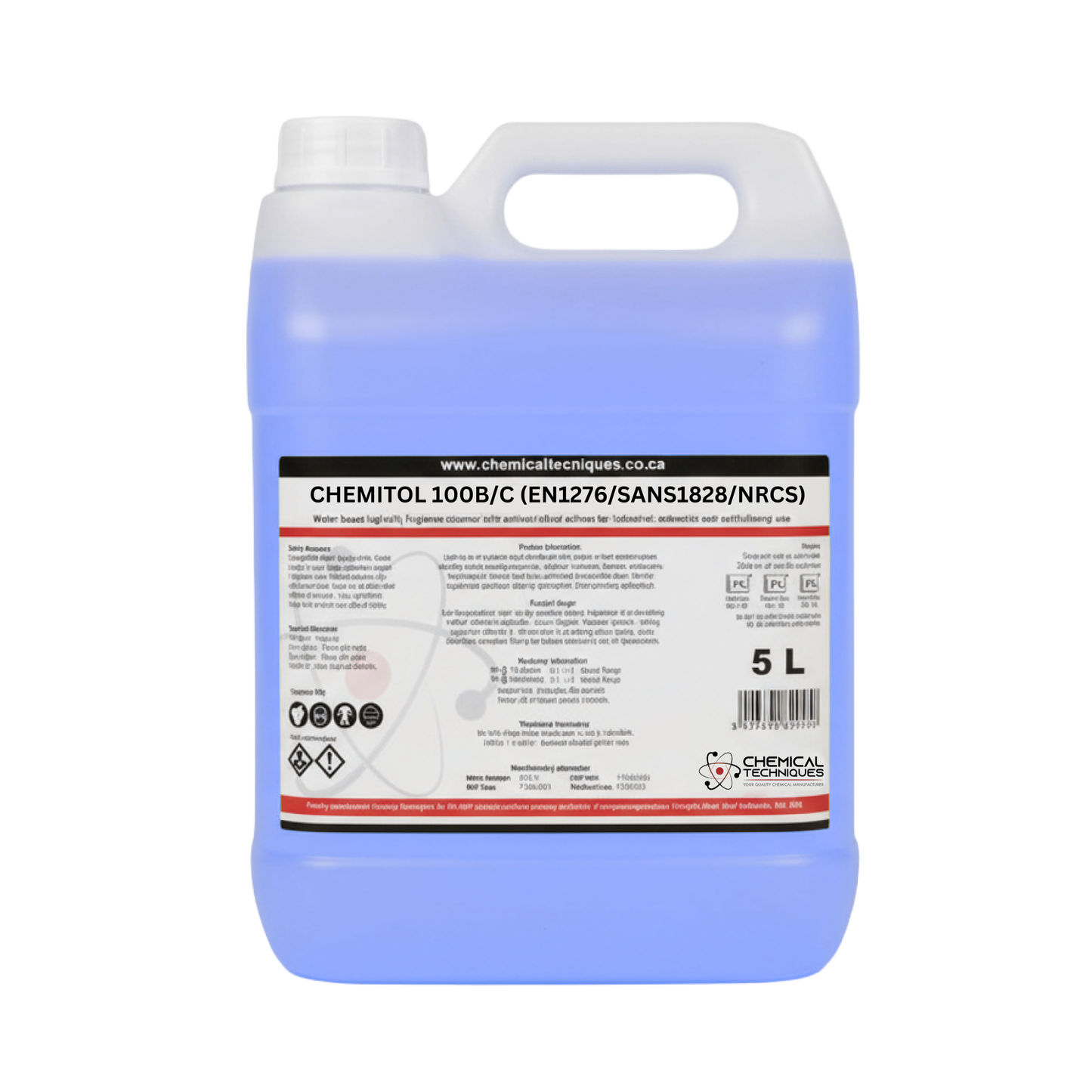 Chemitol 100B/C Food-Grade Heavy-Duty All-Surface Disinfectant 5L (PROFESSIONAL RANGE - EN1276 & SANS1853 Certified)