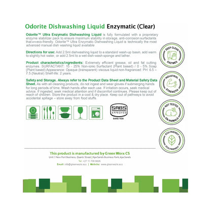 Odorite Ultra Enzymatic Dishwashing Liquid 5L