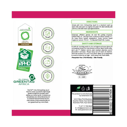 Odorite Ultra Enzymatic Dishwashing Liquid 500ml