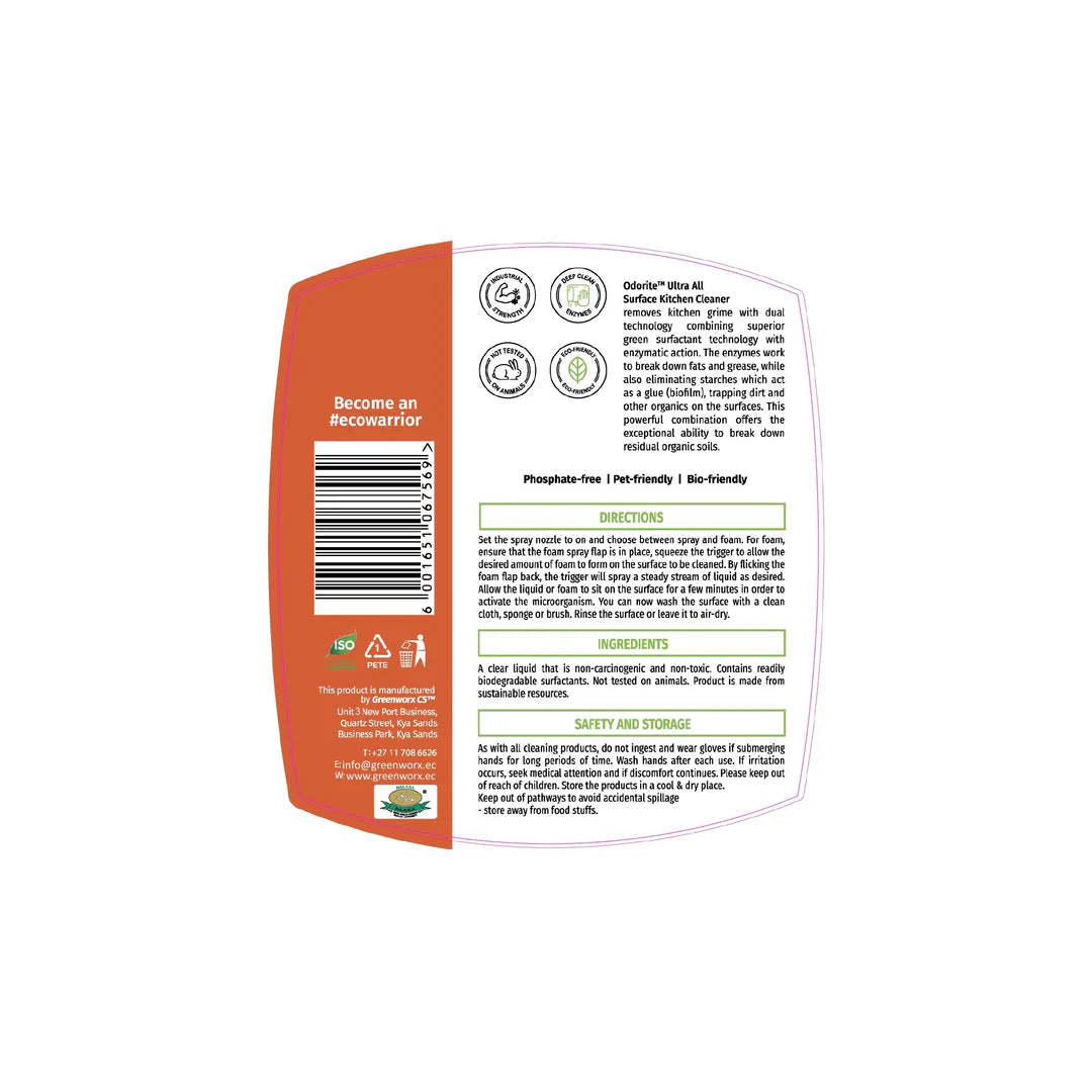 Odorite Ultra All Surface Kitchen Cleaner 500ml
