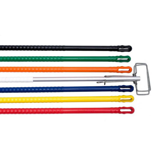 Prism HYGIENE Fan Mop Holder c/w Spring Clip & Aluminium Over-moulded Plastic Handle (1.5m x 25mm) (MOP HEADS SOLD SEPERATELY)
