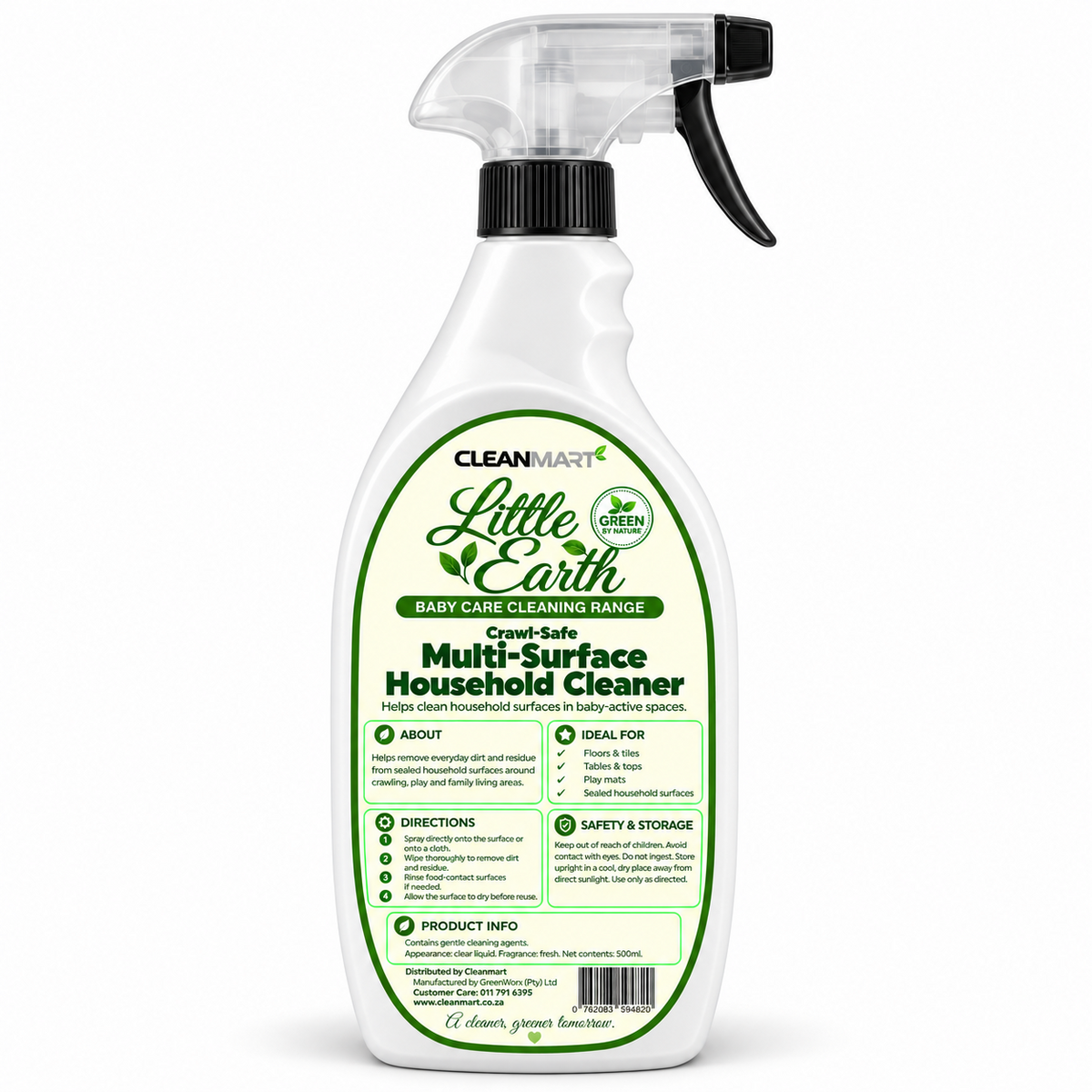 Little Earth Crawl-Safe Multi-Surface Household Cleaner 500ml