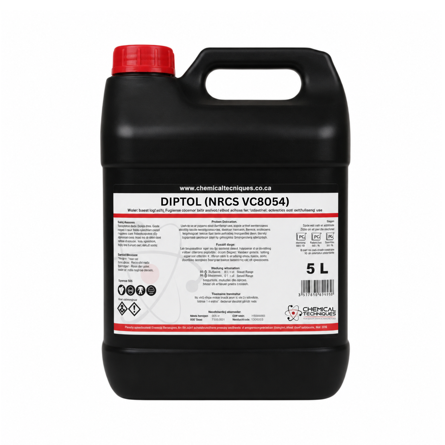 Diptol Premium Black Phenol Fluid Disinfectant Cleaner 5L (PROFESSIONAL RANGE - NRCS VC8054 Certified)