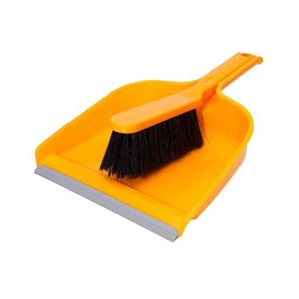 Plastic Dustpan & Brush Set