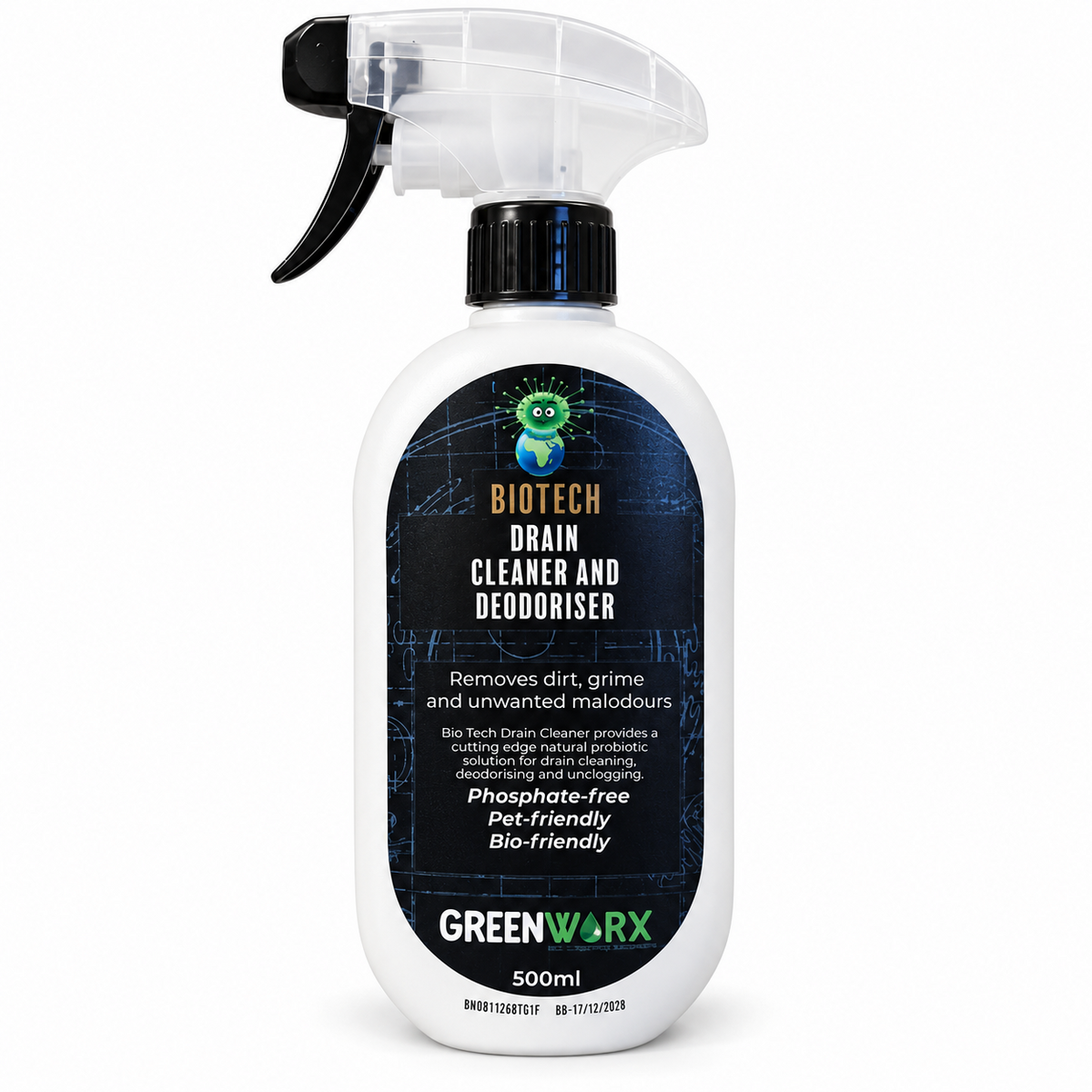 Bio Tech Drain Cleaner & Deodoriser 500ml