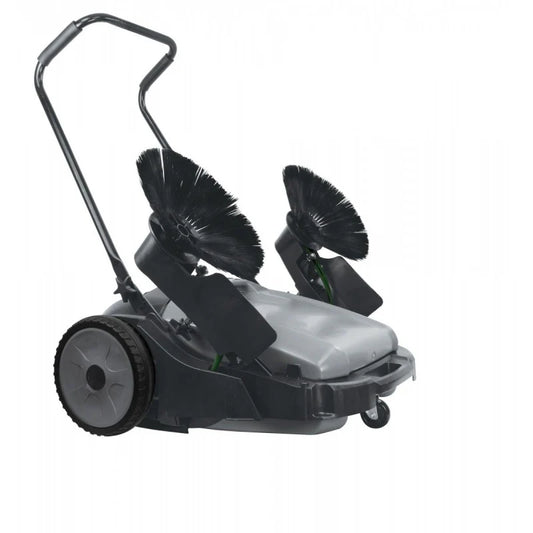HS772 Manual Push Sweeper (40L) (HIGH PERFORMACE SWEEPER with ADJUSTABLE DUAL SIDE BRUSHES)