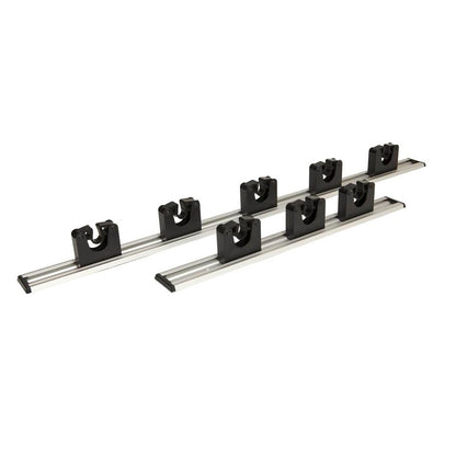 Wall Rail with End Clips (WALL RAIL BRACKETS SOLD SEPERATELY)