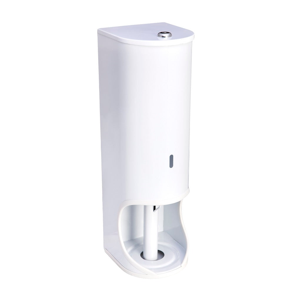TR3 Lockable Toilet Roll Holder (WHITE - Mild Steel - Powder Coated)