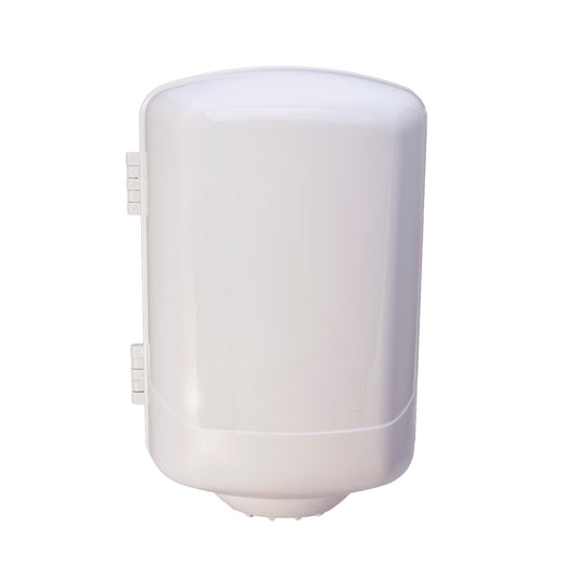 Barrel Paper Towel Dispenser (PLASTIC) (WHITE) (27cm x 12cm x 36cm)