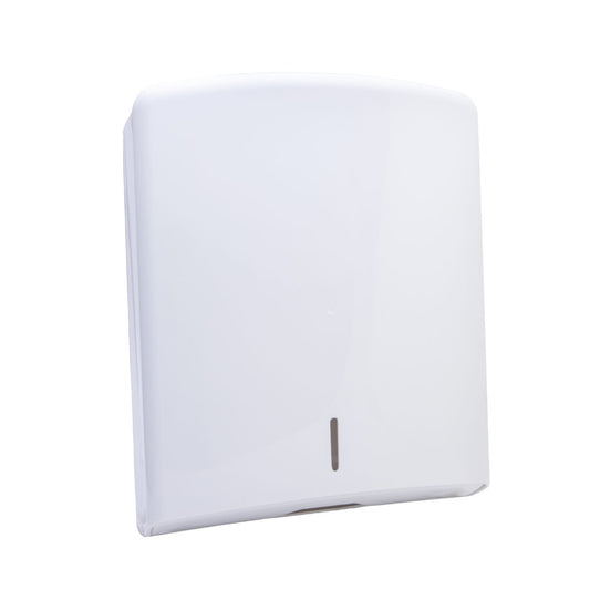 GOLDEN TOUCH Folded Paper Towel Dispenser (PLASTIC) (WHITE) (25cm x 21cm x 38.5cm) (ESTIMATED PAPER SIZE IS 240MM X 360MM PER SHEET)