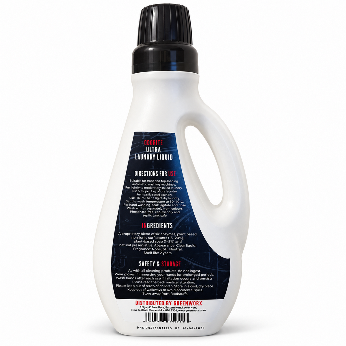 Odorite Ultra Laundry Detergent Liquid 1.5L
