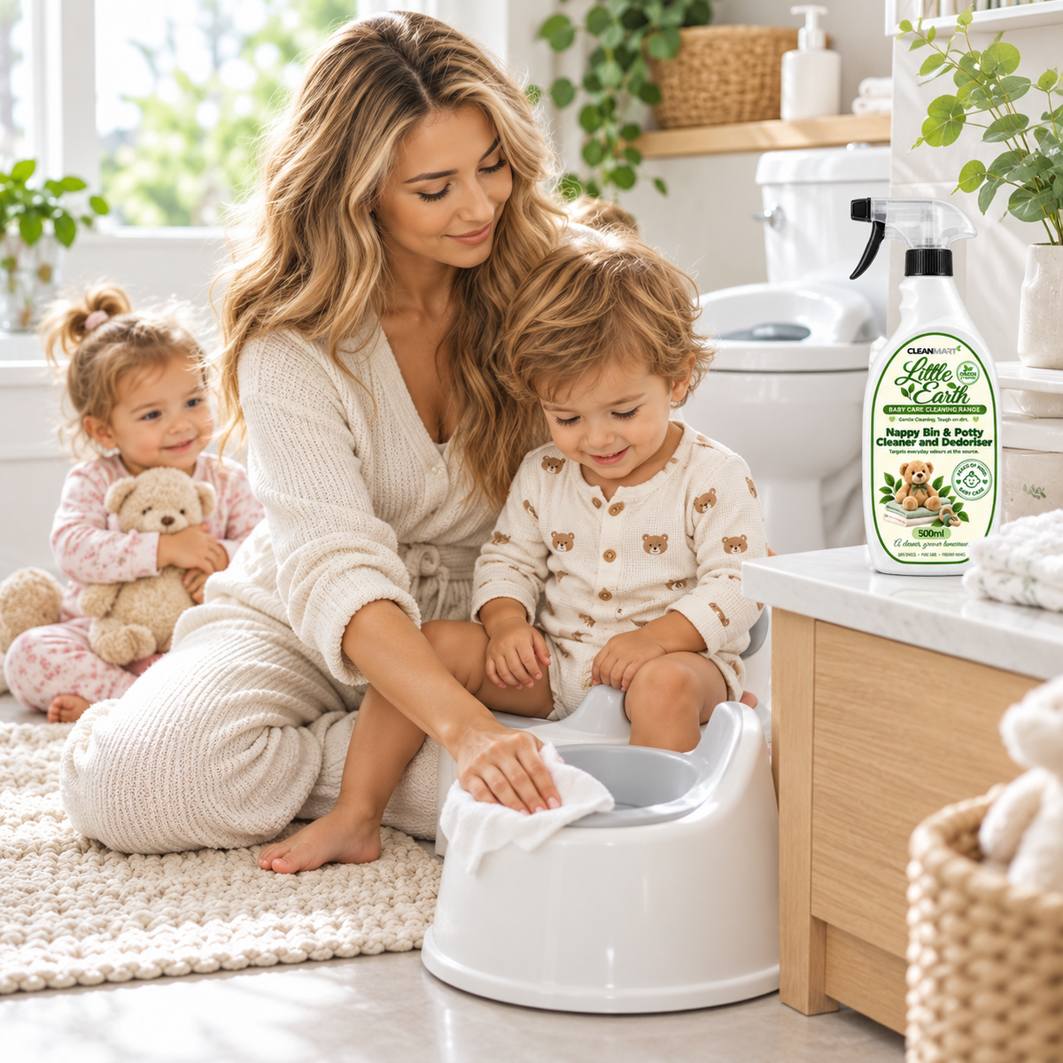Little Earth Nappy Bin & Potty Cleaner and Deodoriser 500ml
