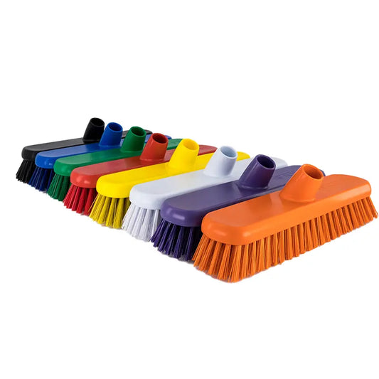 Prism 300mm HYGIENE DECK SCRUB Broom Head ONLY (HARD BRISTLE) (THREADED HANDLE SOLD SEPERATELY)