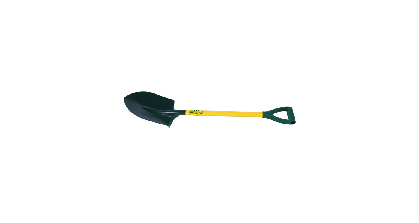 LASHER Domestic Round Nose Shovel (ERGONOMIC HOME DIGGING TOOL)
