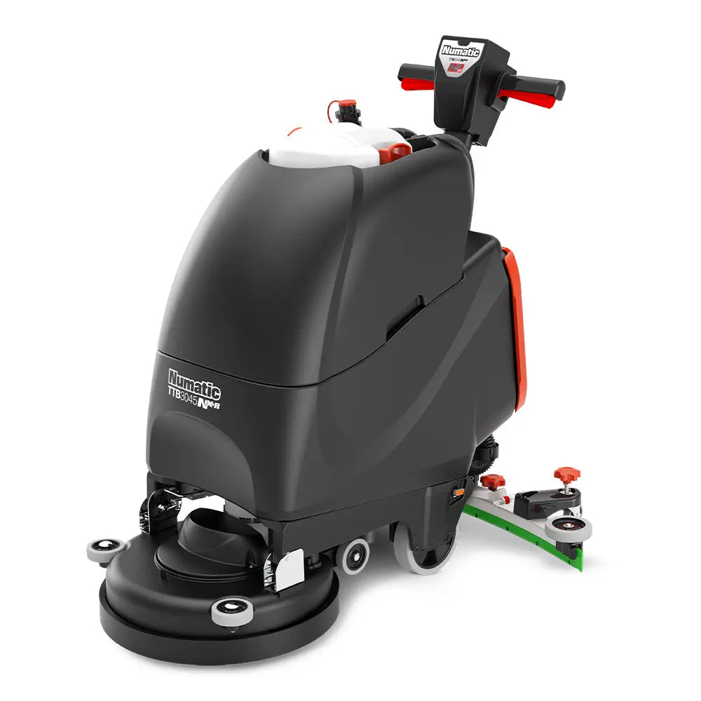Numatic TTB3045NXR TwinTec Compact Cordless Lithium Scrubber / Dryer (30L) c/w 1 x Dual Charger Dock & 2 x NX300 3V Lithium Batteries (READY TO DEPLOY)