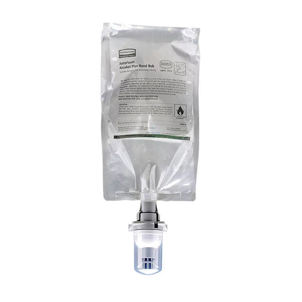 RUBBERMAID 1000ml Foaming Alcohol Based Hand Sanitiser Refill (Up to 2 750 x Shots per Refill)