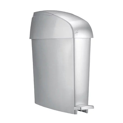 TICRA 12L Sanitary Bin (PLASTIC) (HANDS-FREE PEDAL OPERATION) (46.3cm x 14cm x 48cm)