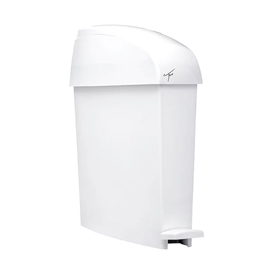TICRA 12L Sanitary Bin (PLASTIC) (HANDS-FREE PEDAL OPERATION) (46.3cm x 14cm x 48cm)