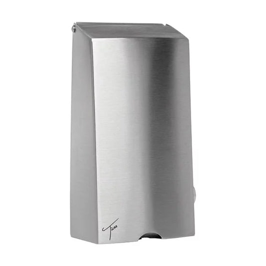TICRA 400ml Manual Spray Dispenser c/w Anti-Microbial Push Lever (Dual-Purpose Hand or Seat Sanitiser) (STEEL) (VANDAL RESISTANT) (10cm x 9cm x 22cm)