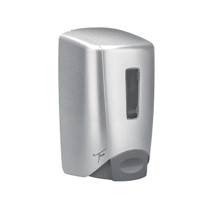 TICRA 500ml Flex Manual Soap Dispenser (PLASTIC) (ANTI-MICROBIAL PUSH LEVER) (LIFETIME WARRANTY ON WORKMANSHIP) (10cm x 12.7cm x 22cm)
