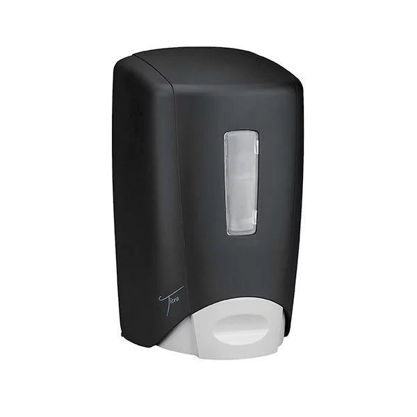 TICRA 500ml Flex Manual Soap Dispenser (PLASTIC) (ANTI-MICROBIAL PUSH LEVER) (LIFETIME WARRANTY ON WORKMANSHIP) (10cm x 12.7cm x 22cm)