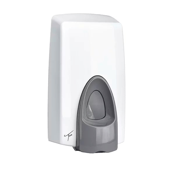 TICRA PURE 800ml Foam Soap Dispenser (PLASTIC) (ANTI-MICROBIAL PUSH LEVER) (LIFETIME WARRANTY ON WORKMANSHIP) (14cm x 13cm x 26.3cm)